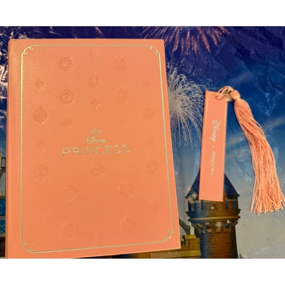 2026 Disney Parks Pandora Princess Collection Storybook Pink Jewelry Box Book